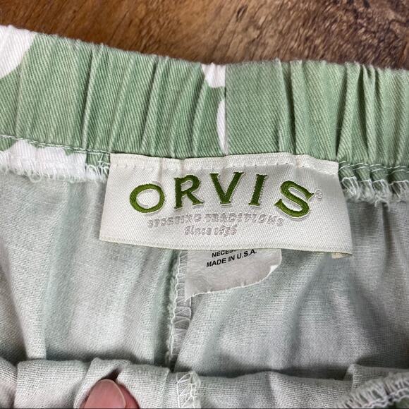 Orvis Cotton Crop High Waist Pants Sage Green 10 - Picture 5 of 6